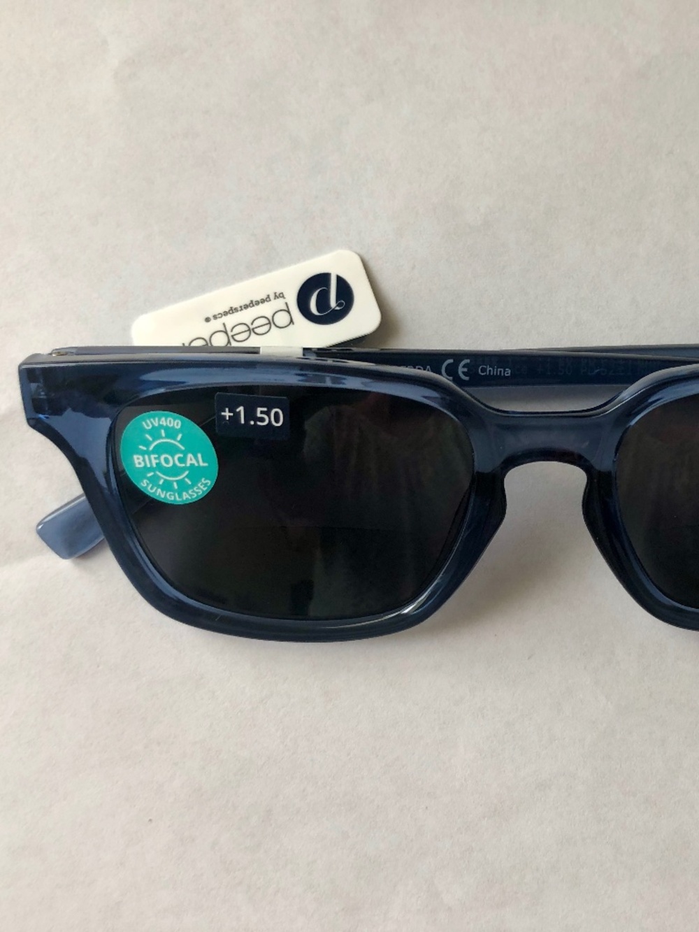 New Blue Peepers BIFOCAL Reading Sunglasses+1.50